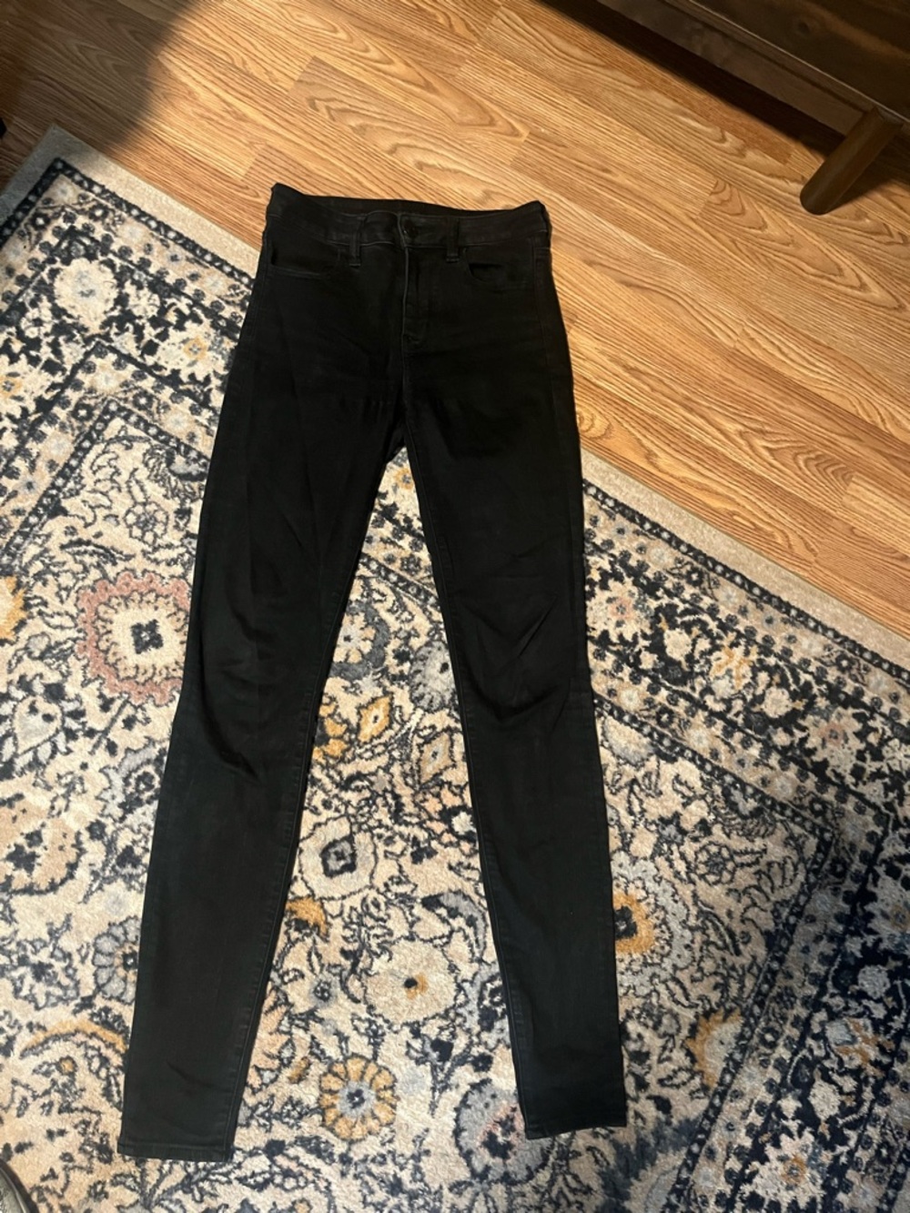 American Eagle Next Level Stretch Black Jeans size 4 X-long